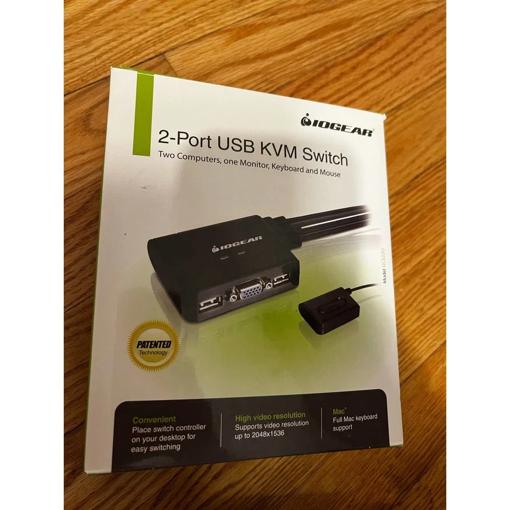 Iogear 2-Port USB KVM Switch